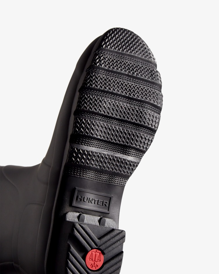 Botas De Chuva Curtas Originais Femininas Hunter Pretas