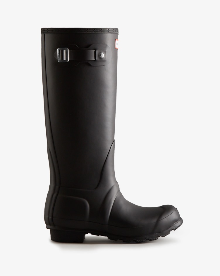 Botas De Chuva Com Isolamento Alto Femininas Hunter Pretas