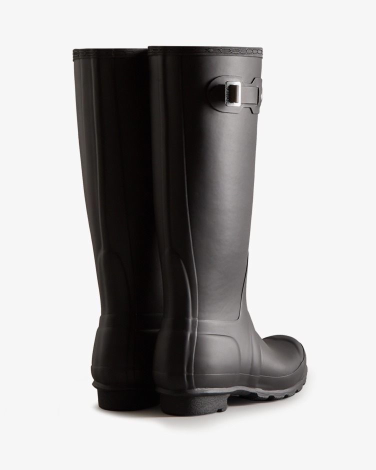 Botas De Chuva Com Isolamento Alto Femininas Hunter Pretas