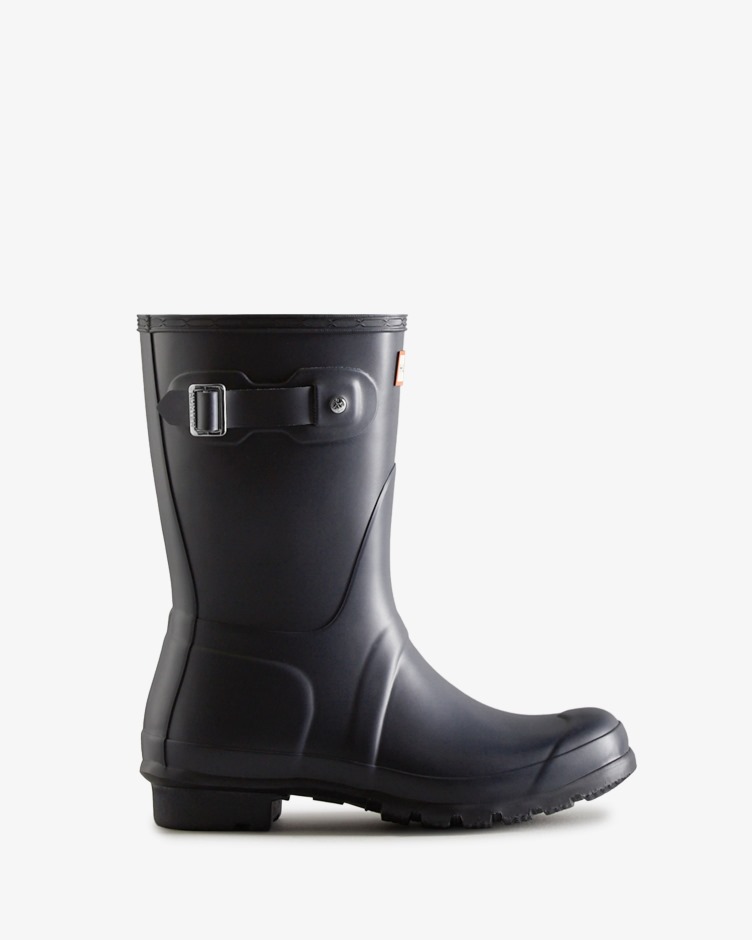 Botas De Chuva Curtas Originais Femininas Hunter Marinho