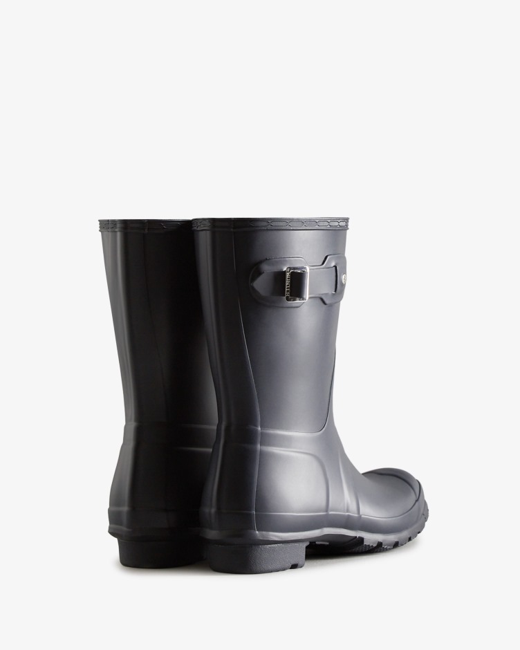 Botas De Chuva Curtas Originais Femininas Hunter Marinho