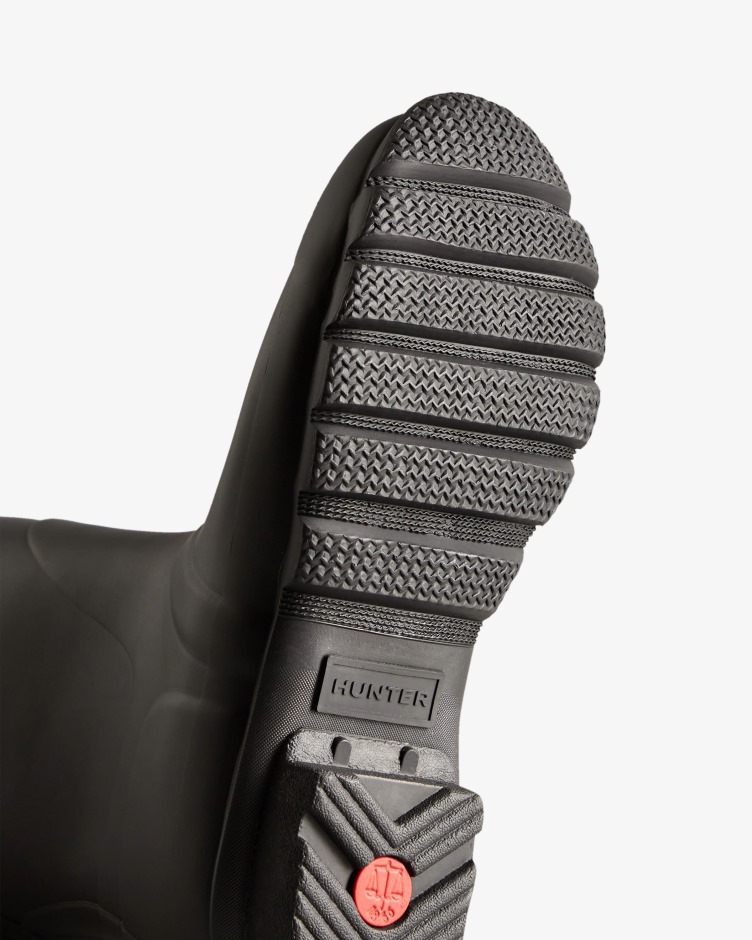 Botas De Chuva Ajustáveis ​​de Costas Curtas Femininas Hunter Pretas