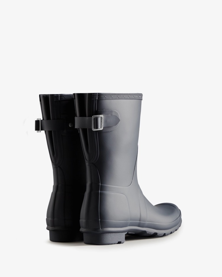 Botas De Chuva Ajustáveis ​​​​de Costas Curtas Femininas Hunter Marinho