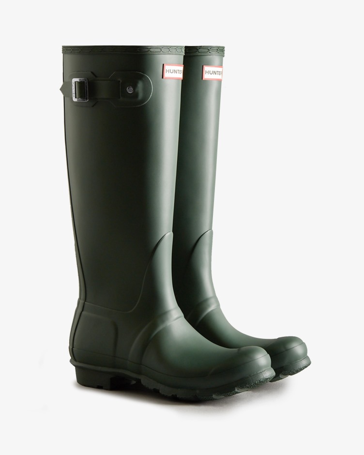 Botas De Chuva Altas Originais Para Mulheres Hunter Hunter Green