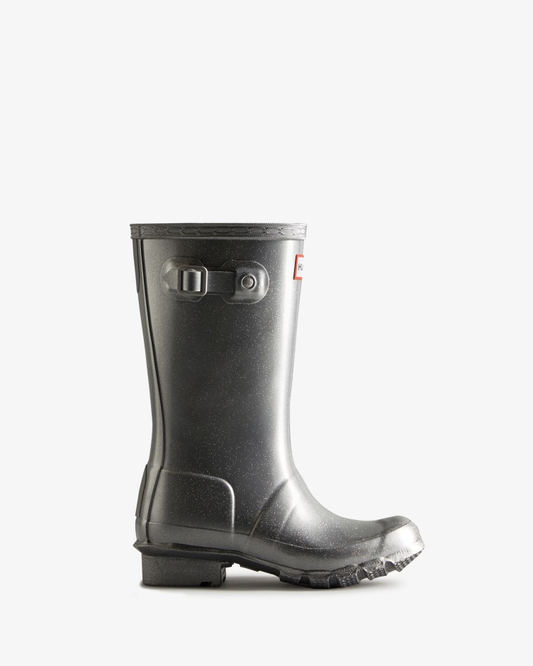 Hunter Crianças Grandes (5-11 Anos) Botas De Chuva Cósmica Prata