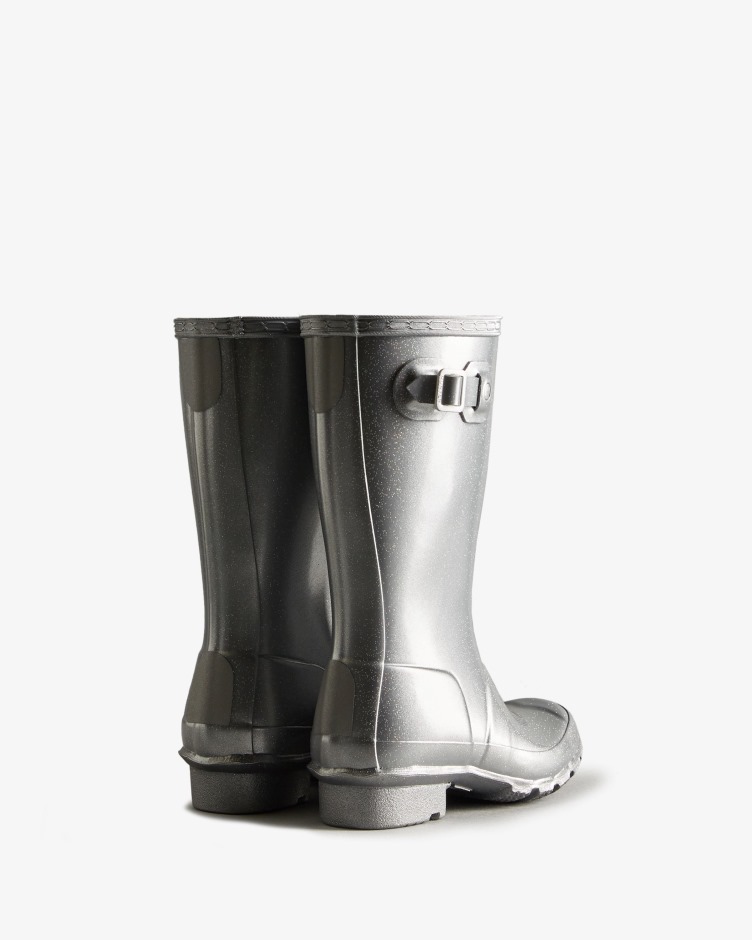 Hunter Crianças Grandes (5-11 Anos) Botas De Chuva Cósmica Prata