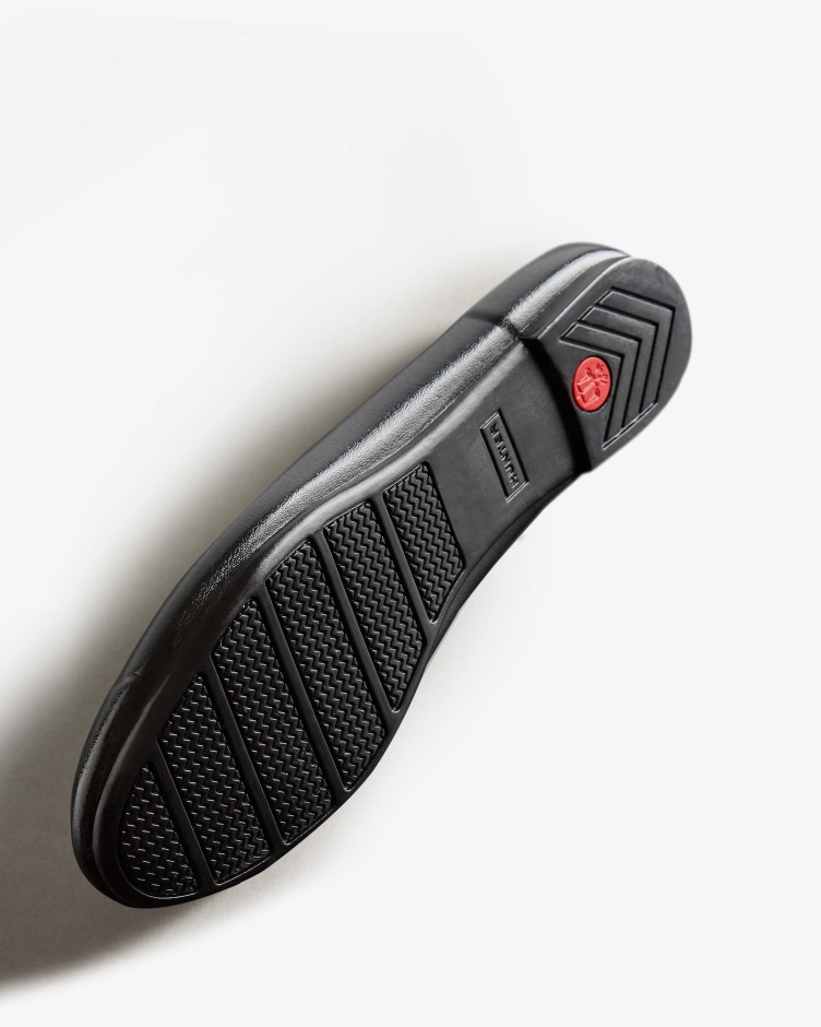 Sapatilhas De Bailarina Para Mulheres Caçadoras Com Brilho Preto