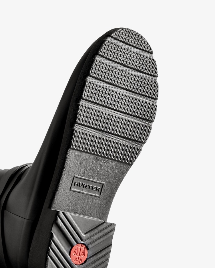 Botas De Chuva Altas Ajustáveis ​​​​refinadas Para Mulheres Caçadores Pretas