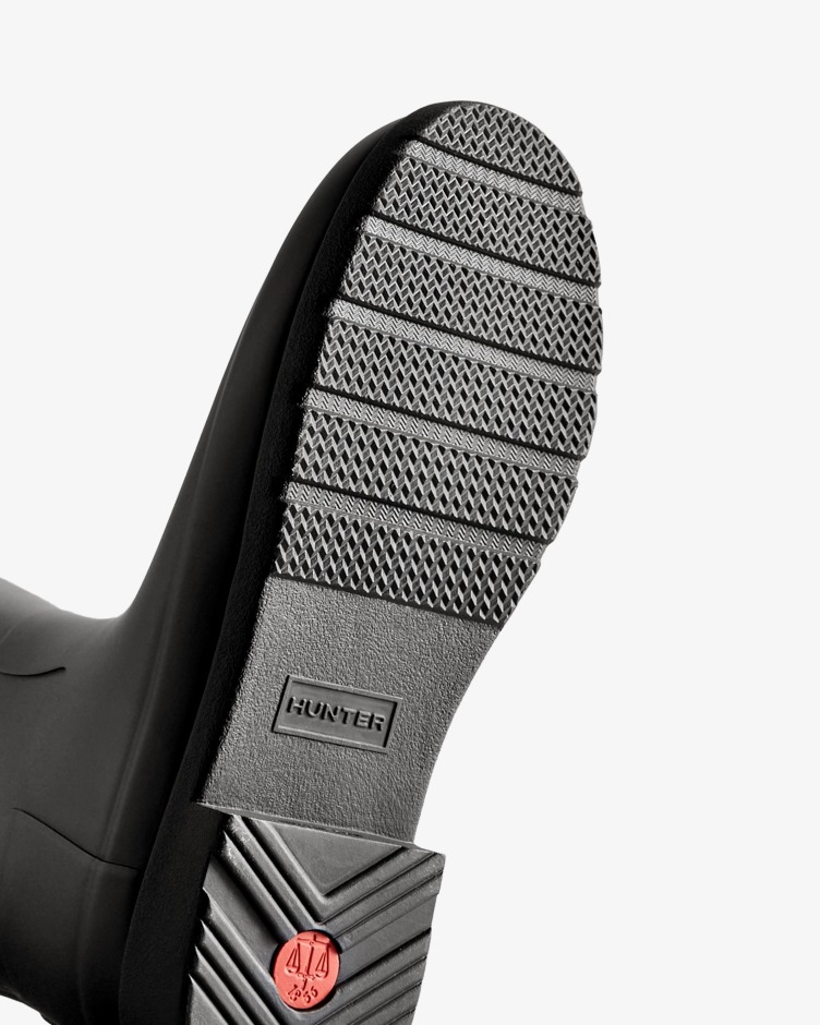 Botas De Chuva Altas Refinadas Para Mulheres Caçadoras Pretas