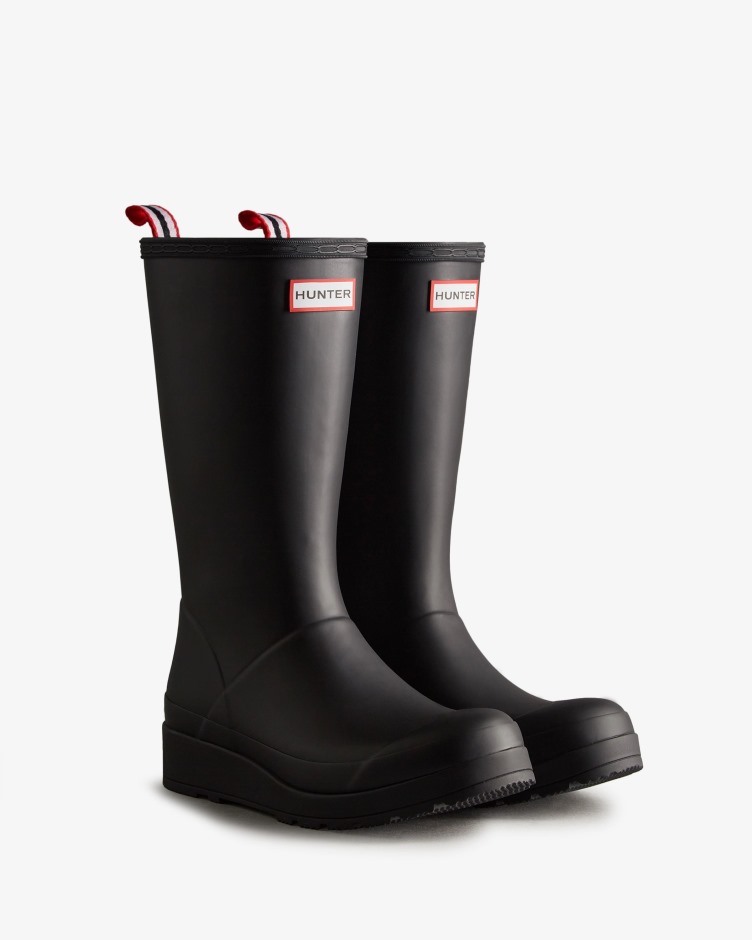 Hunter Botas De Chuva Altas Femininas Play Pretas