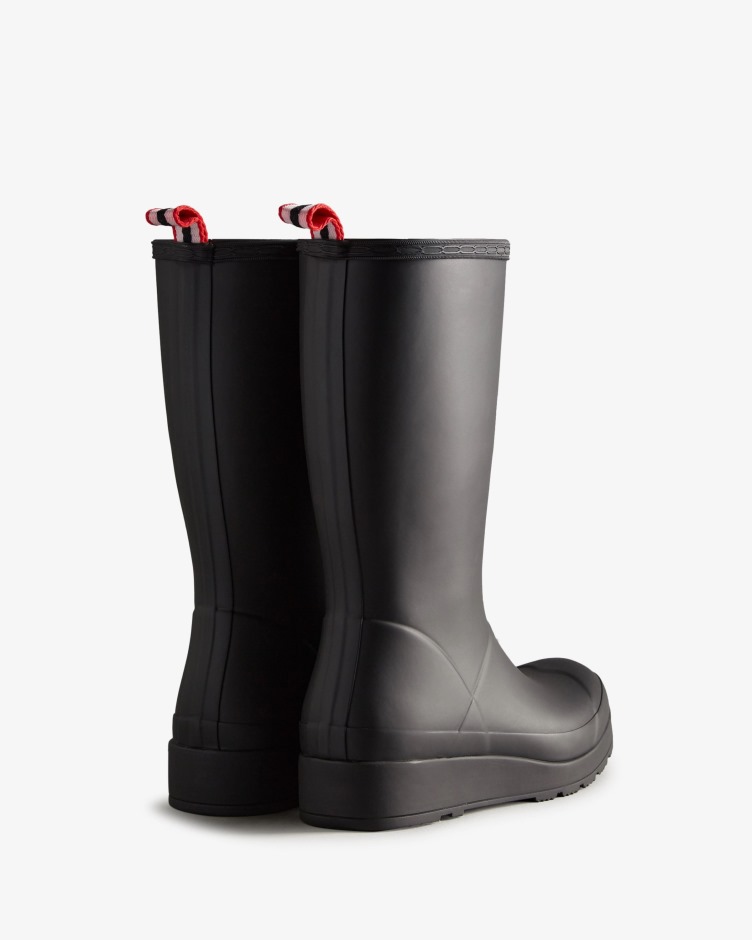 Hunter Botas De Chuva Altas Femininas Play Pretas