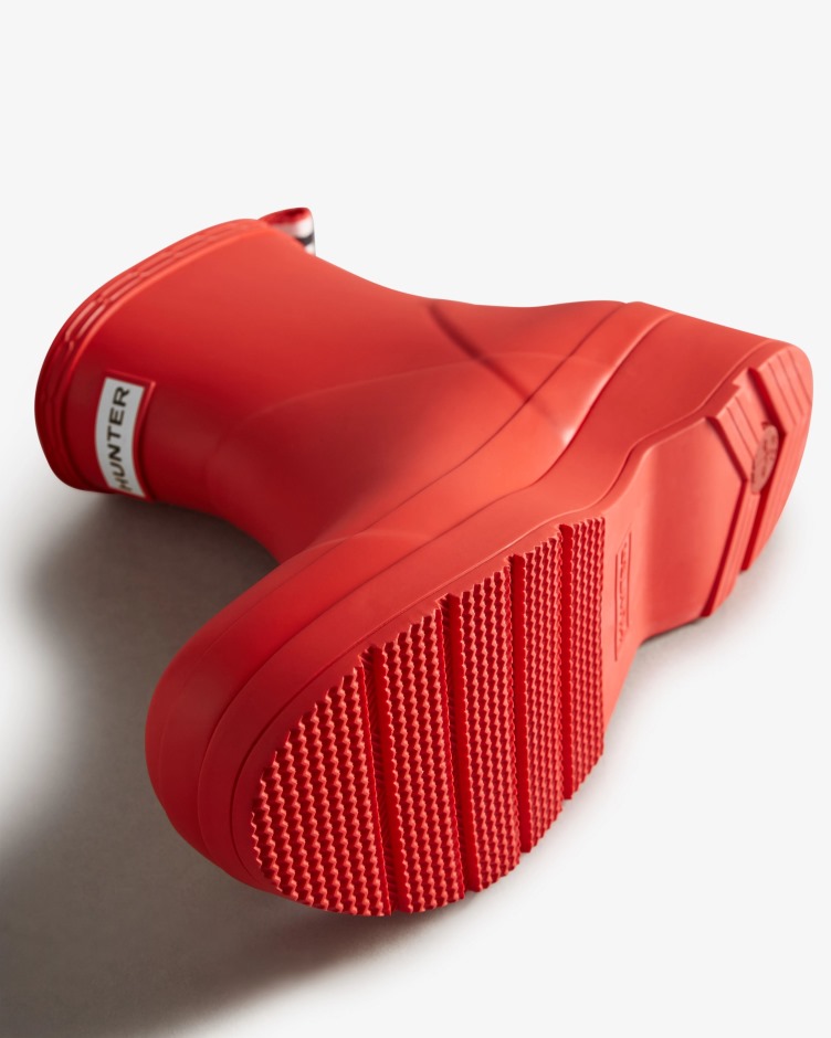 Hunter Masculino Jogar Botas De Chuva Curtas Logotipo Vermelho