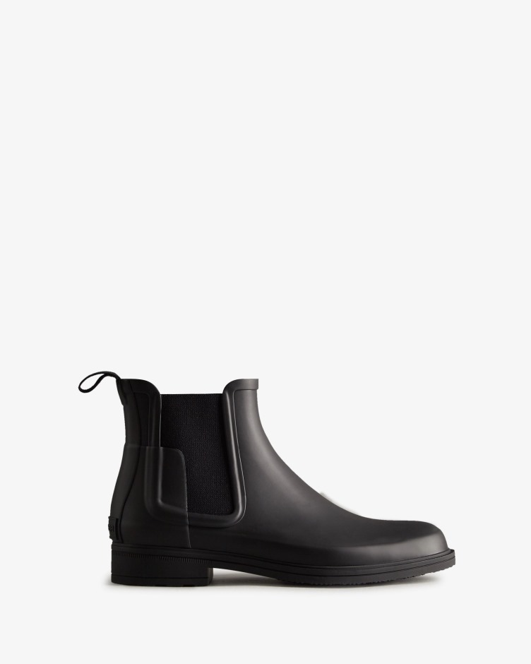 Botas Chelsea De Ajuste Fino E Refinado Para Homem Caçador Preto