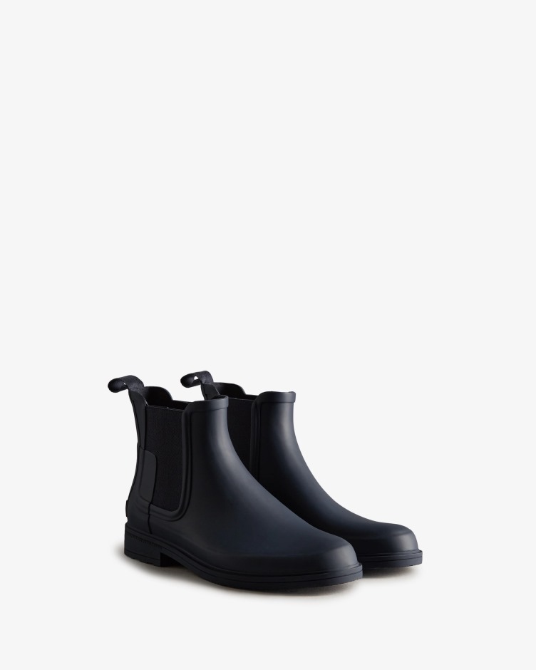 Botas Chelsea De Ajuste Fino Para Homem Hunter Navy