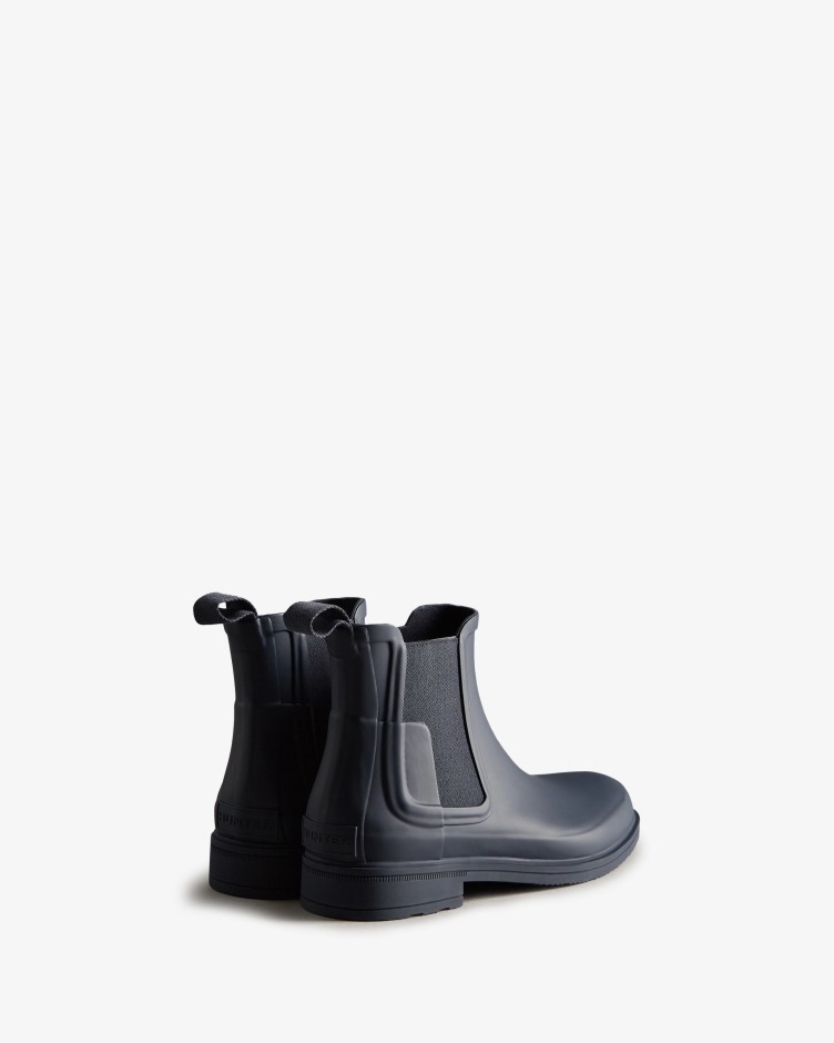 Botas Chelsea De Ajuste Fino Para Homem Hunter Navy
