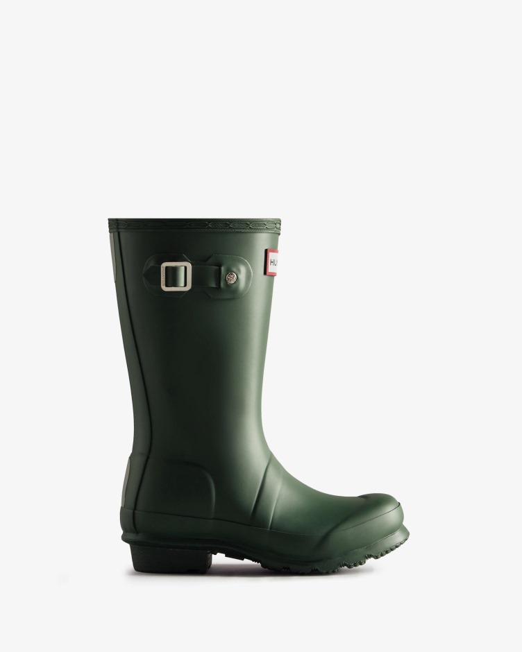 Hunter Original Para Crianças Grandes (5-11 Anos) Botas De Chuva Verde Caçador
