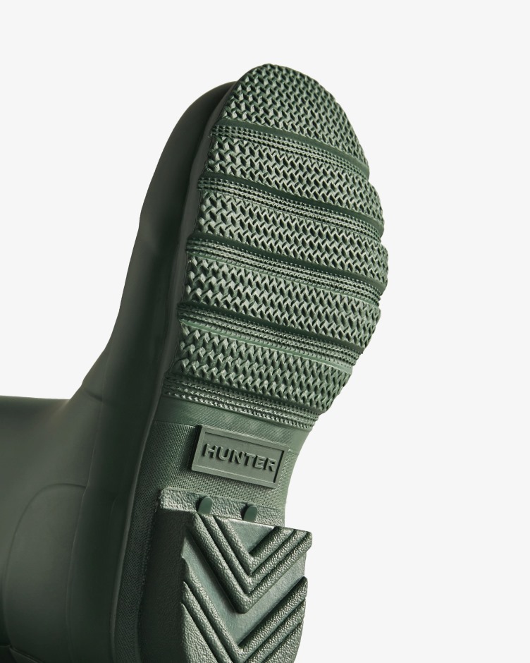 Hunter Original Para Crianças Grandes (5-11 Anos) Botas De Chuva Verde Caçador