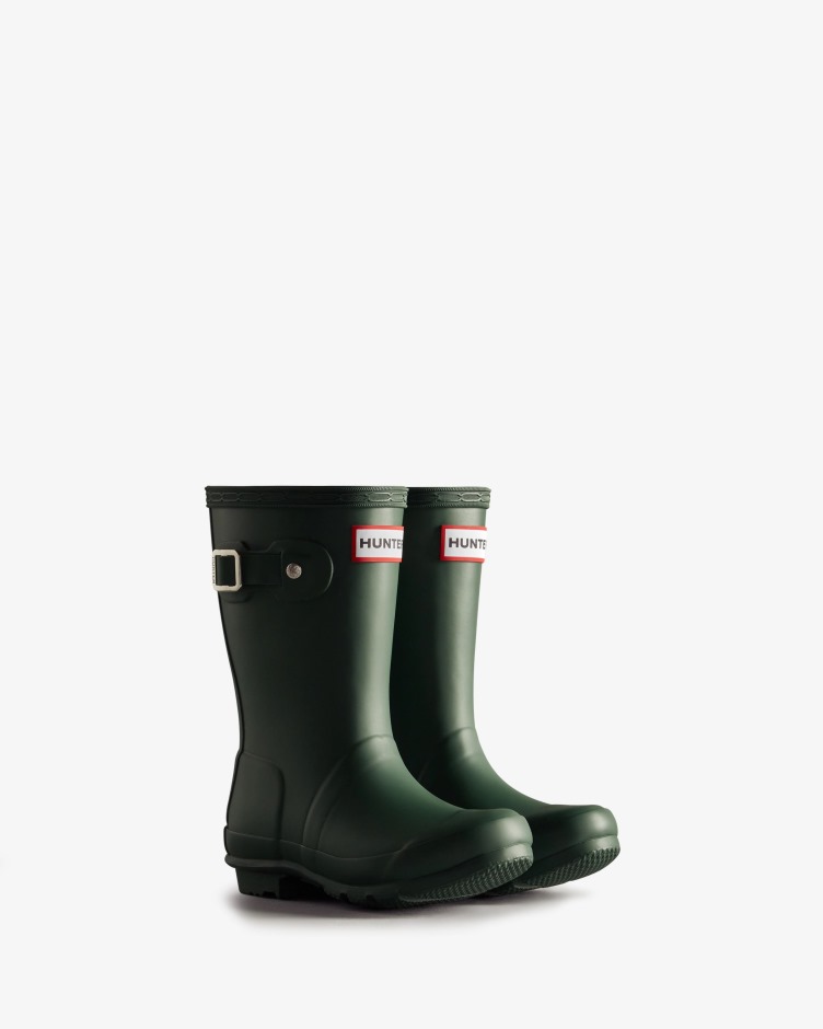 Hunter Original Para Crianças (2-6 Anos) Botas De Chuva Verde Caçador