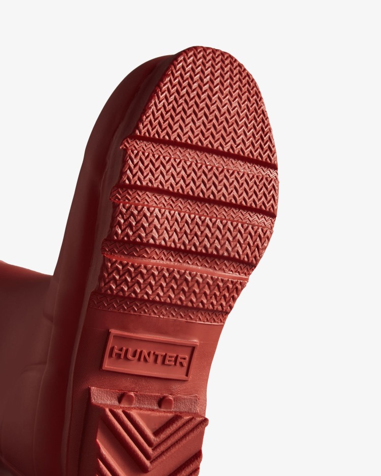 Hunter Original Para Crianças (2-6 Anos) Botas De Chuva Vermelho Militar