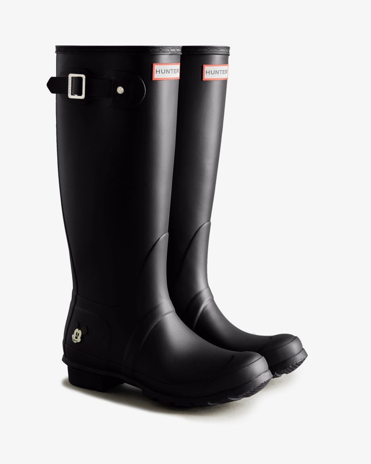 Botas De Chuva Altas Femininas Caçadores Disney Pretas