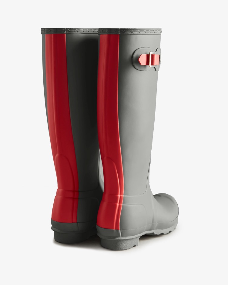 Botas De Chuva Com Isolamento Alto Para Mulheres Caçadores Tundra Cinza-vermelho Chill