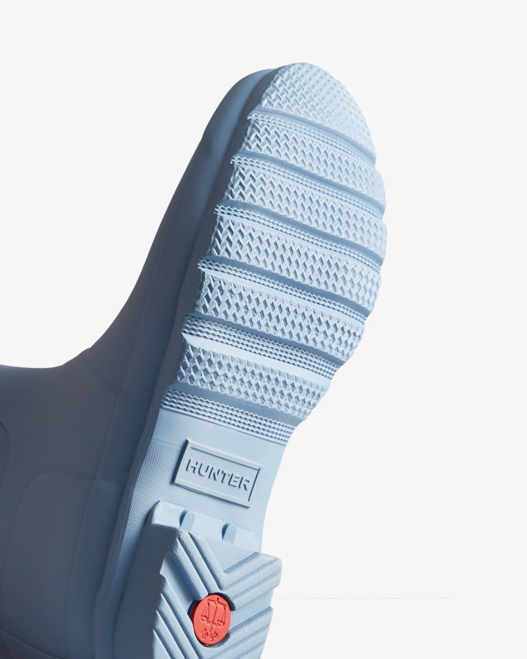 Botas De Chuva Ajustáveis ​​de Costas Curtas Femininas Hunter Bouvet Blue-balder Blue