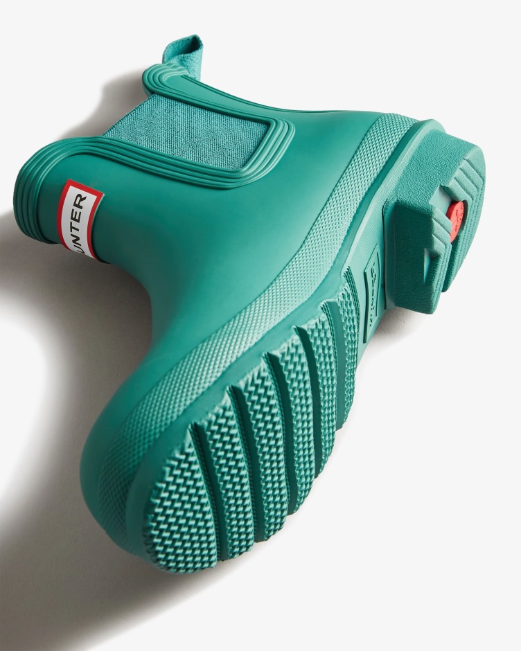 Botas Chelsea Originais Femininas Hunter Teal Thaw