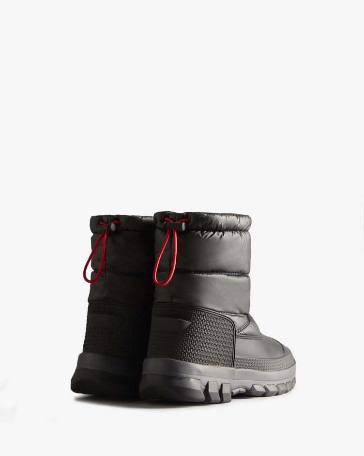 Botas De Neve Curtas Femininas Hunter Isoladas Pretas