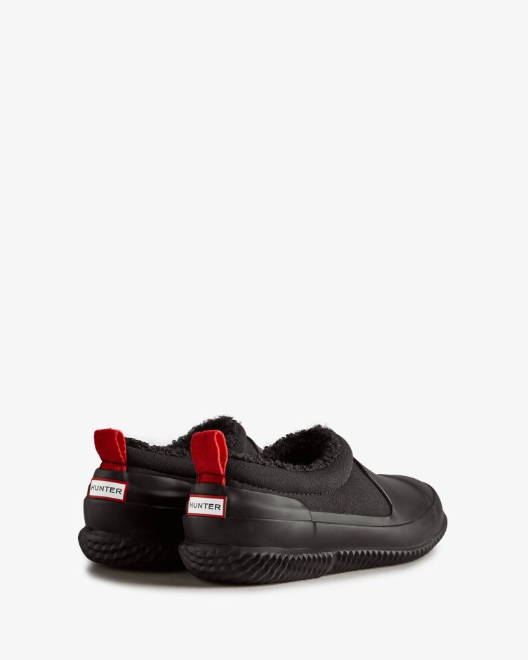 Hunter Big Kids (5-10 Anos) Sapato De Shearling Vegan Com Isolamento Preto