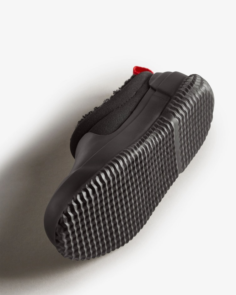 Hunter Big Kids (5-10 Anos) Sapato De Shearling Vegan Com Isolamento Preto