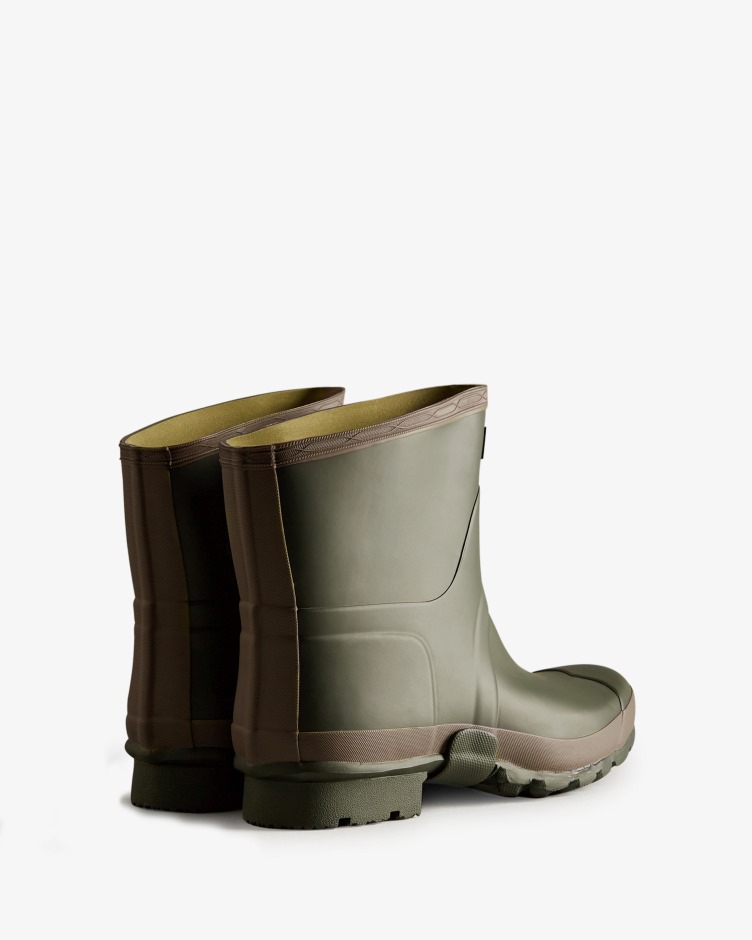 Hunter Jardineiro Botas De Chuva Curtas Verde-oliva Escura