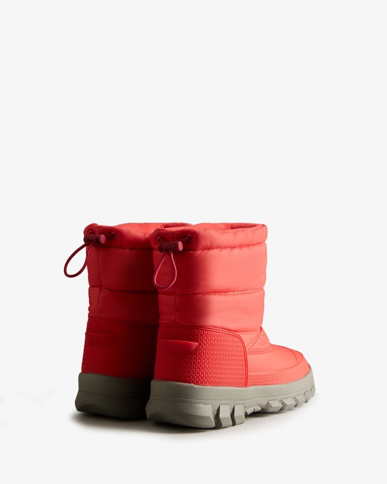 Botas De Neve Curtas Femininas Hunter Com Isolamento Red Chill