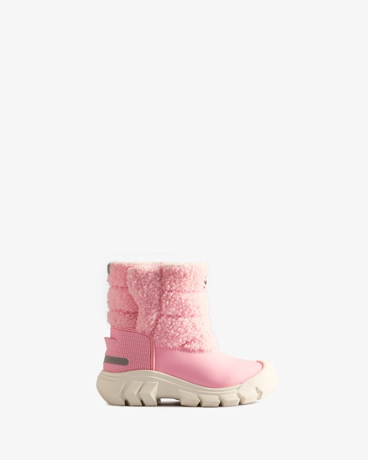 Hunter Crianças Pequenas (18 Meses-6 Anos) Botas De Neve Vegan Com Isolamento De Shearling Blush Rosa Degelo