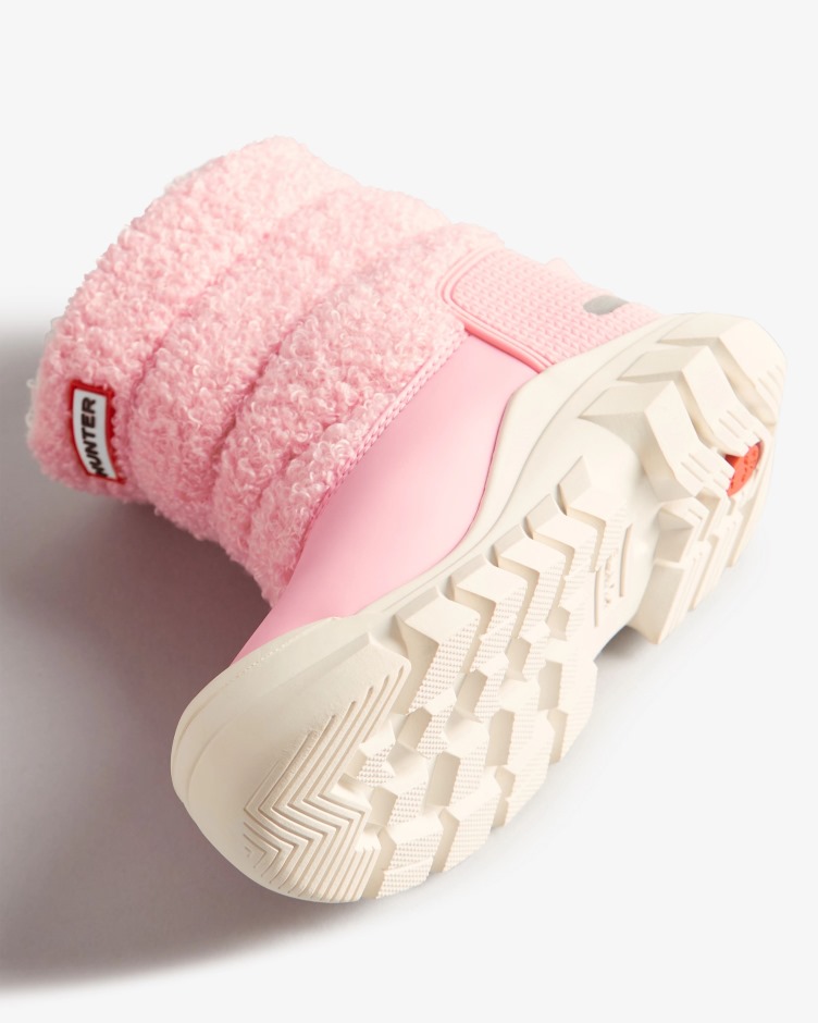 Hunter Crianças Pequenas (18 Meses-6 Anos) Botas De Neve Vegan Com Isolamento De Shearling Blush Rosa Degelo