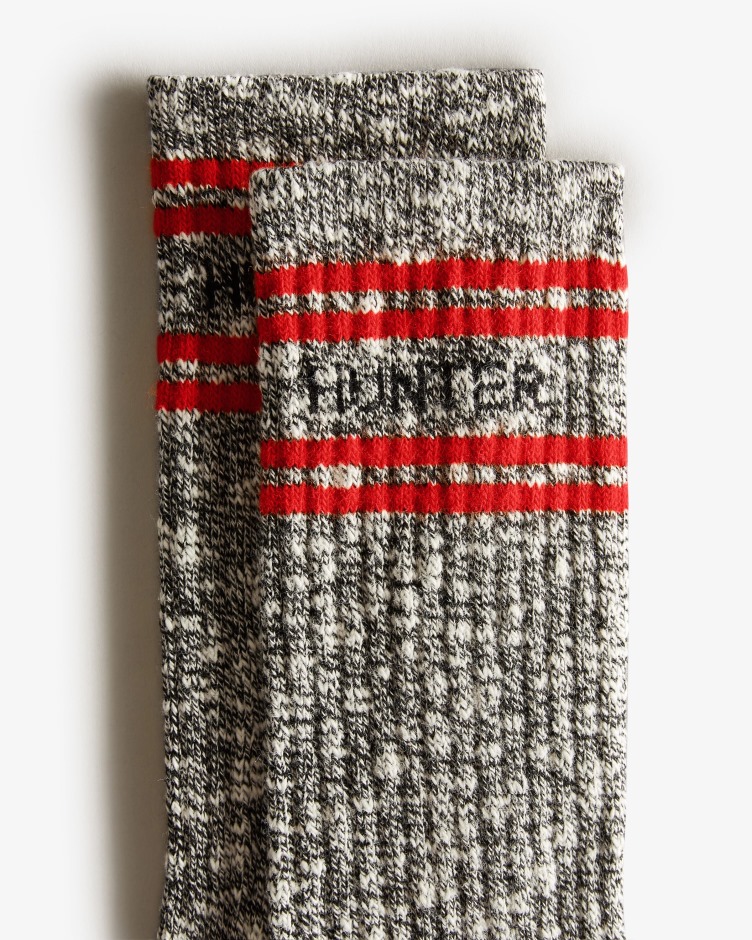 Meias Curtas De Mouline Universitário Da Marca Hunter Pretas