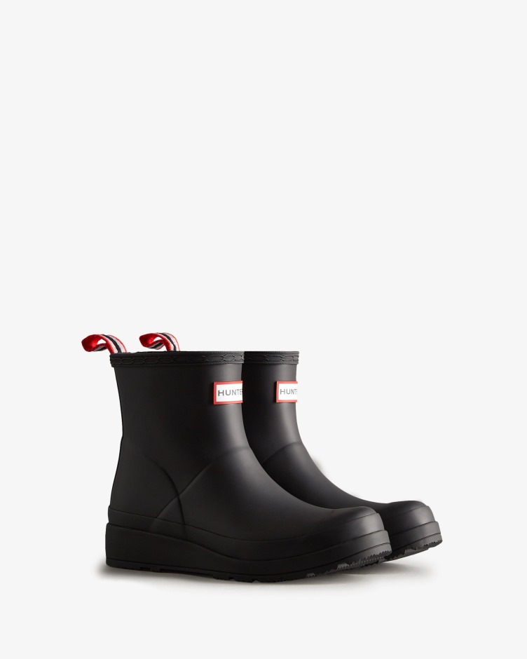 Botas De Chuva Curtas Femininas Hunter Play Pretas