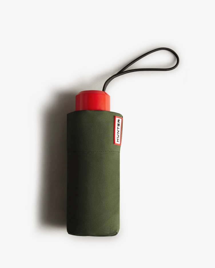 Hunter Mini Guarda-chuva Compacto Oliva Escuro