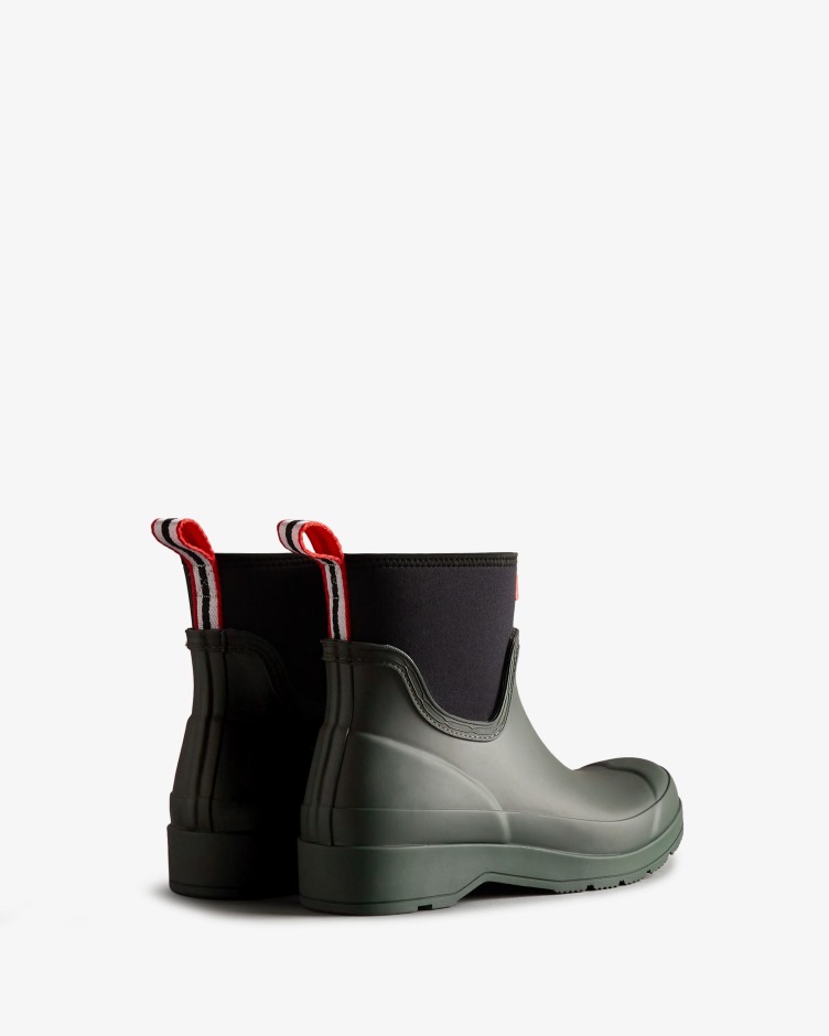 Hunter Botas De Chuva De Neoprene Curtas Femininas ártico Musgo Verde