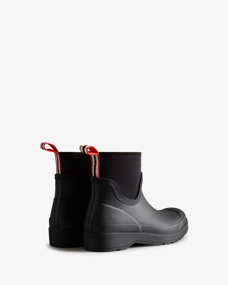 Botas De Chuva De Neoprene Curtas Femininas Hunter Play Pretas