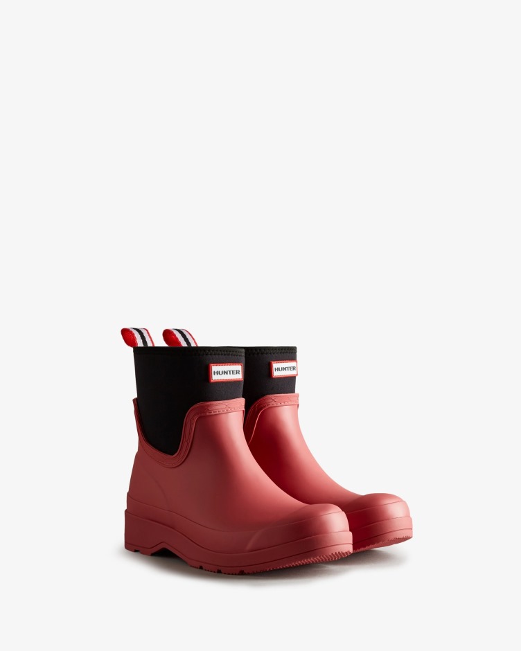 Hunter Botas De Chuva De Neoprene Curtas Femininas Glenmore Rose