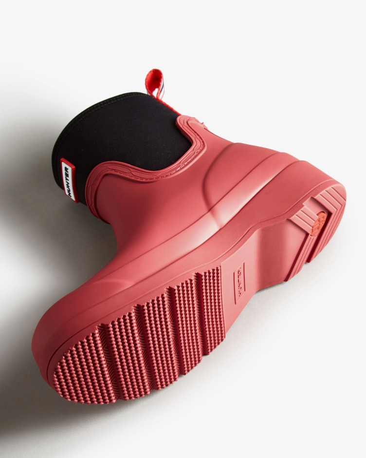 Hunter Botas De Chuva De Neoprene Curtas Femininas Glenmore Rose