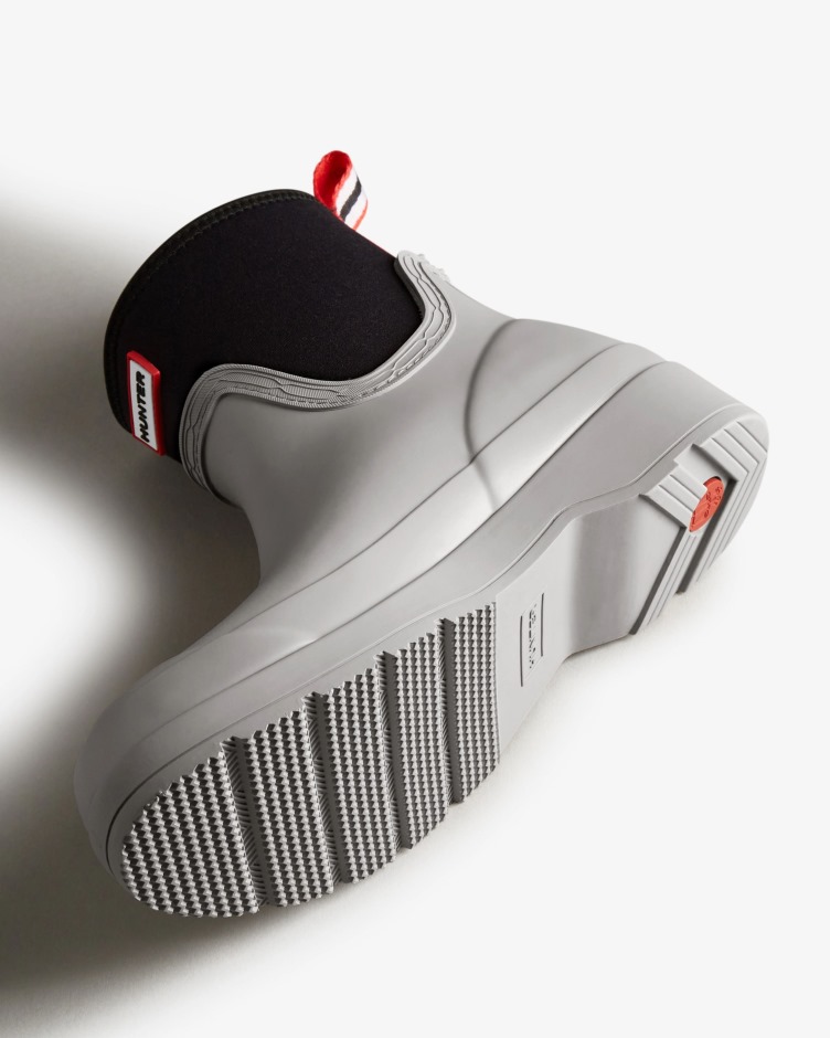 Botas De Chuva De Neoprene Curtas Para Mulheres Caçadores Steall Cinza Claro