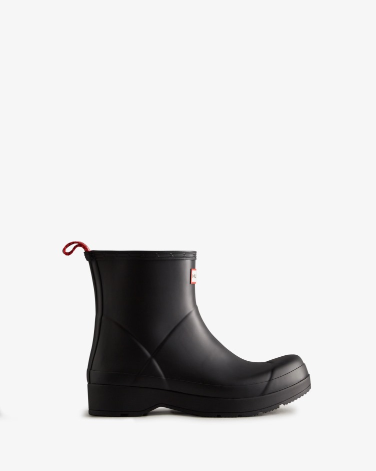 Botas De Chuva Curta Masculinas Hunter Play Pretas