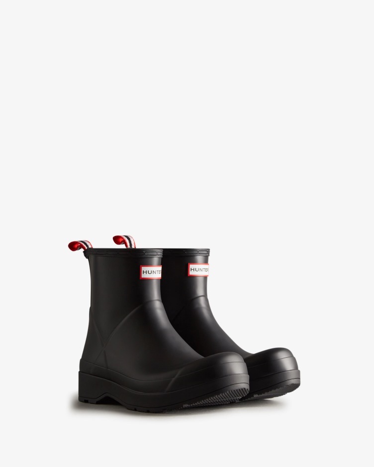 Botas De Chuva Curta Masculinas Hunter Play Pretas