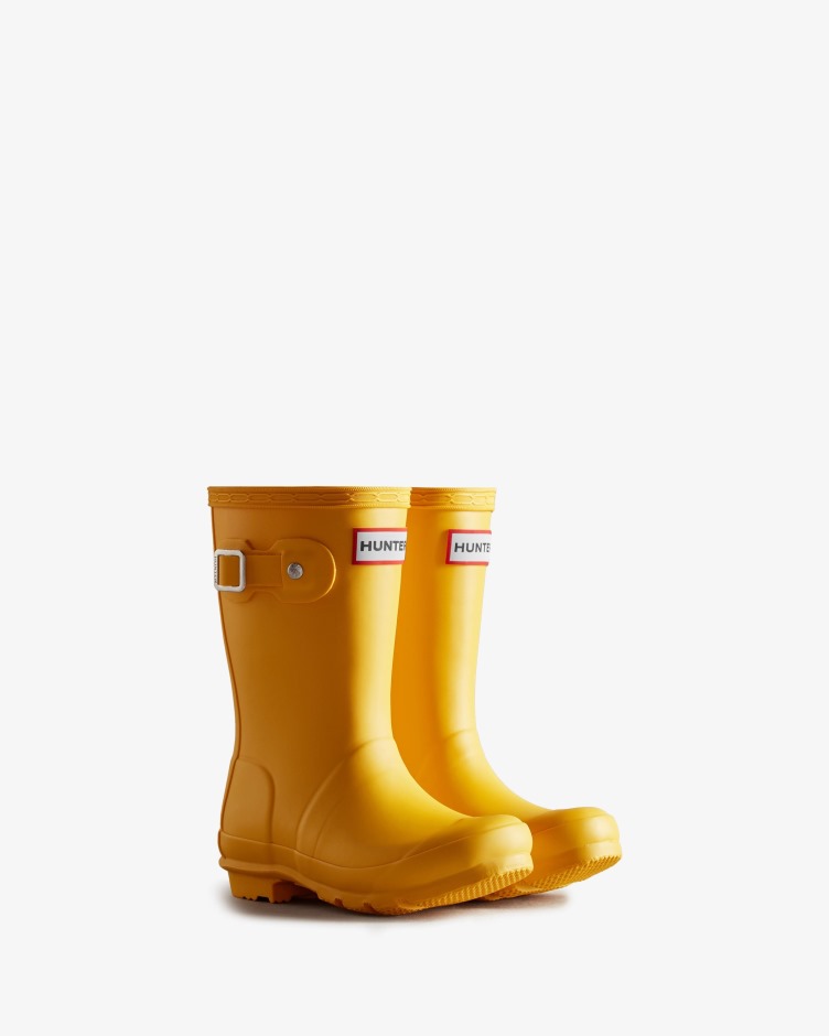 Hunter Original Para Crianças (2-6 Anos) Botas De Chuva Amarelas