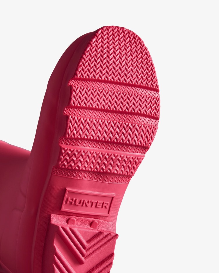 Hunter Original Para Crianças (2-6 Anos) Botas De Chuva Rosa Brilhante
