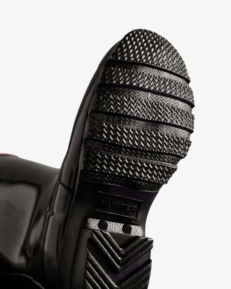 Hunter Original Big Kids (5-11 Anos) Brilhante Botas De Chuva Pretas