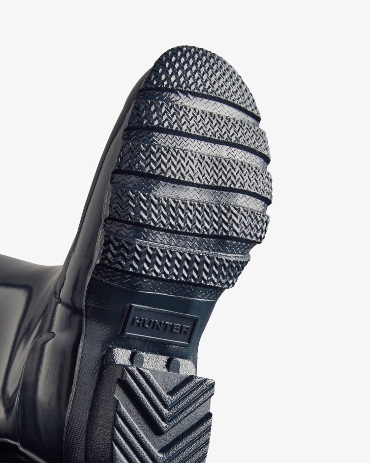 Hunter Original Big Kids (5-11 Anos) Brilhante Botas De Chuva Marinha