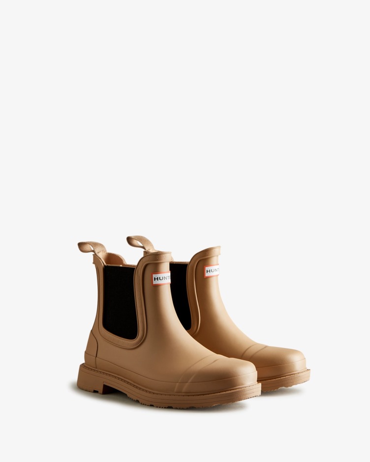 Botas Chelsea Hunter Femininas Commando Tawny Marrom