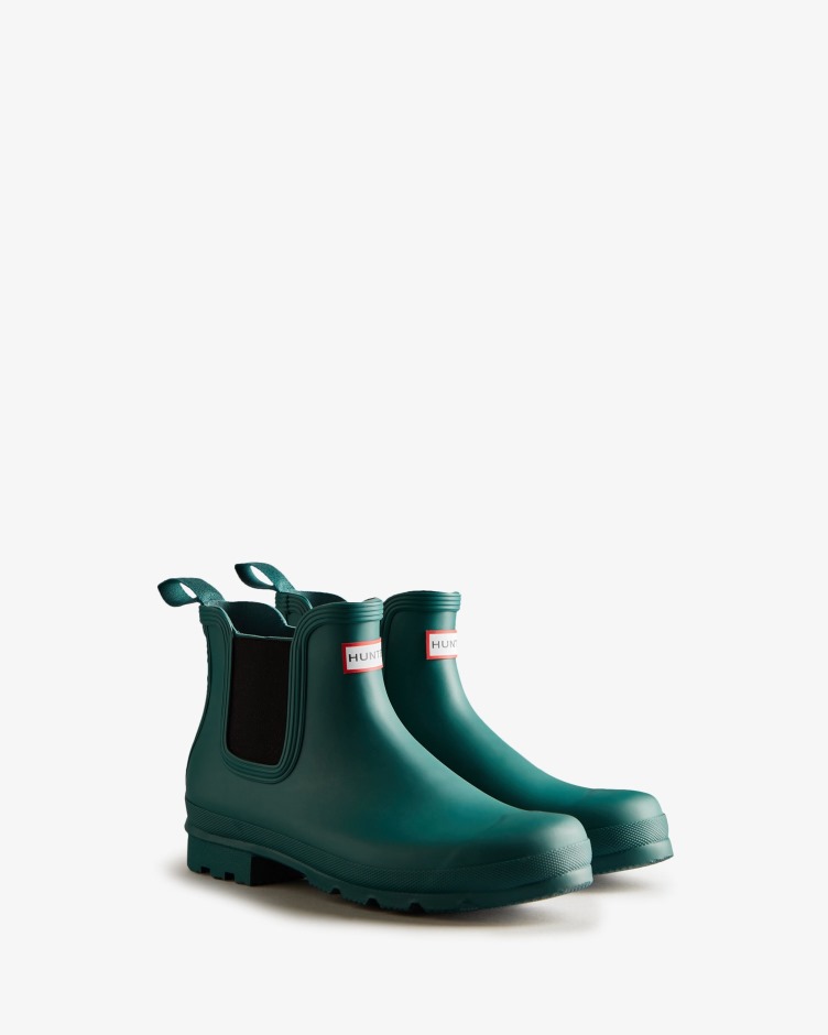 Botas Chelsea Originais Masculinas Hunter Loch Awe Blue